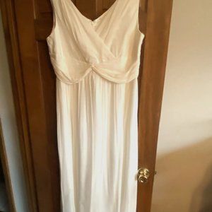 Donna Morgan Cream Dress Size 16W | Elegant Wedding Guest / Cruise Dress | Plus